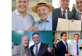Renan cola com Lula; JHC tenta evitar que Bolsonaro grude nele