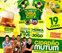 Jogo do Brasil na Copa vira festa com show da Cidadão Mutum no Jaraguá