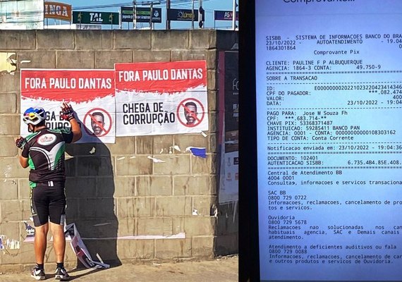 Material irregular contra Paulo Dantas flagrado em Arapiraca estava ligado a Pix de Pauline Pereira