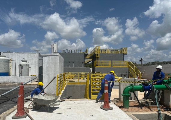 Obras de abastecimento de água em Japaratinga estão praticamente concluídas