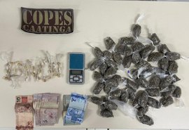 Mulher de 18 anos é presa por tráfico de drogas em Major Izidoro
