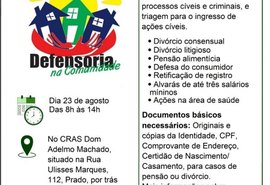 Bairro do Prado recebe programa Defensoria na Comunidade
