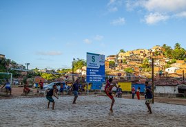 Depósito de lixo no Vale do Reginaldo é eliminado e espaço  transforma-se em uma quadra de futevôlei