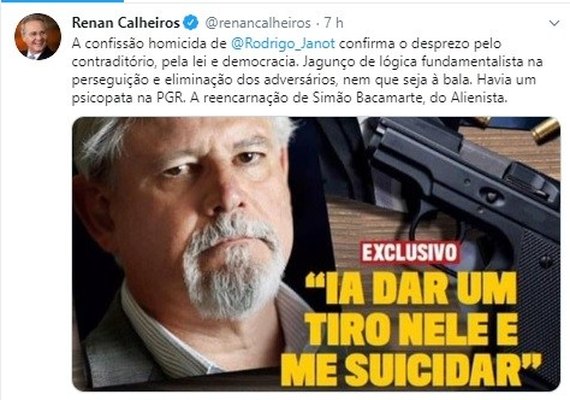 Renan Calheiros: Havia um psicopata na PGR