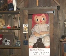 Boneca demoníaca: Annabelle é retirada de caixa “protetora” para uma exibição de Halloween