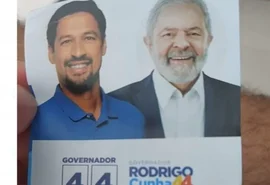 Renan denuncia santinhos que ligam Rodrigo Cunha a Lula: 'Querem induzir o eleitor'