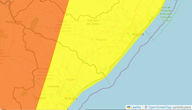 ﻿Inmet emite dois alertas de chuvas intensas para todo estado de AL; confira