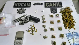 PM apreende armas artesanais e drogas em ações em Maceió