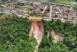 Voçoroca encontra-se em estágio avançado em Rio Largo, aponta Defesa Civil