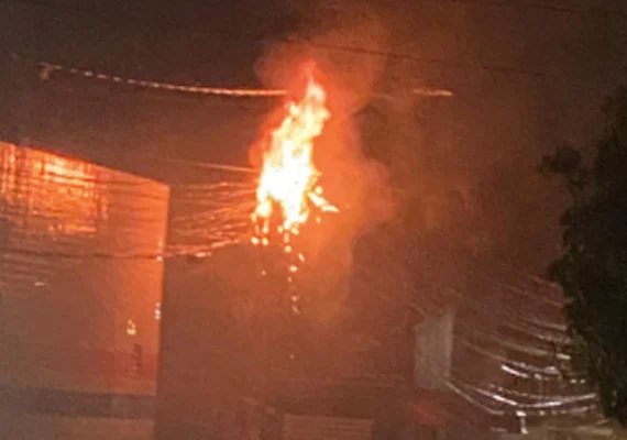 Incêndio provocado por curto-circuito destrói sede do Clube Capelense