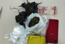 PM apreende maconha e cocaína em operações contra o tráfico em AL