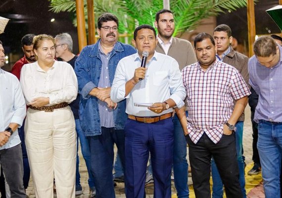 Prefeitura de Palmeira inaugura manutenção da Praça São Cristóvão