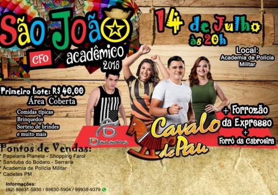 Polícia Militar promove o tradicional São João Acadêmico no próximo dia 14