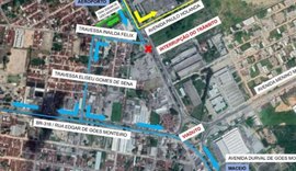 Trecho da BR-104 será interditado para continuidade de obras do viaduto no domingo (4)