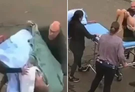 Mulher morre após cair de maca durante transporte para ambulância em MG