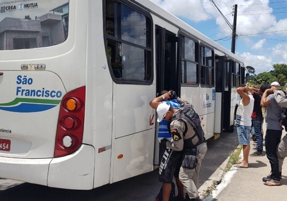 Números de assaltos a ônibus caem na capital Alagoana