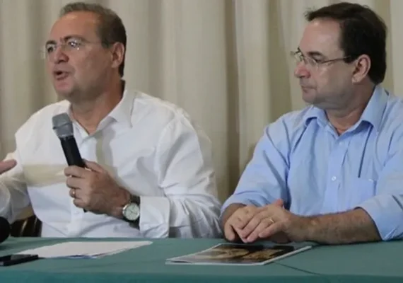 Calheiros reforça aliança com Luciano Barbosa durante entrega de escola