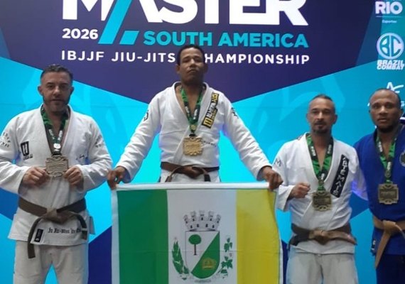 Alexandre Negão é campeão do Internacional Master da América do Sul de Jiu-Jitsu, no Rio