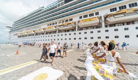 Primeiro navio da temporada de cruzeiros atraca no Porto de Maceió