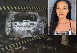 Mulher morre após colocar fogo em carro durante discussão com marido