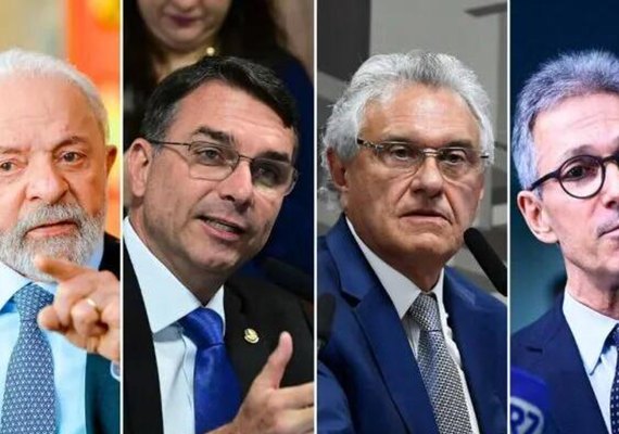 O que pensam Lula, Flávio Bolsonaro, Caiado e Zema sobre Pix, facções e escala 6x1