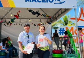 Cooperativas coletam mais de 4 mil garrafas PET, durante evento esportivo na orla