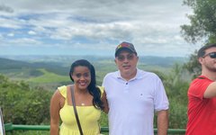 Pré-candidata a deputada federal pelo PROS Danubia Barbosa e presidente do partido Adeilson Bezerra