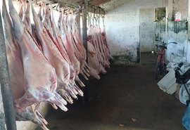 Polícia flagra abatedouro clandestino em União dos Palmares; dono foi preso