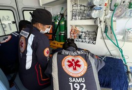 Samu atende vítima de atropelamento por empilhadeira, em Maceió