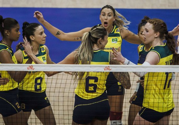 Vôlei: Brasil bate Coreia do Sul em Brasília pela Liga das Nações