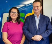 Pré-candidata Rosa Tenório é recebida por Gilberto Kassab em Brasília