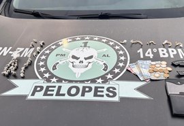 Traficante apreendido e motocicleta roubada recuperada em ações da PM em Alagoas