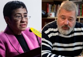 Nobel da Paz 2021 vai para os jornalistas Maria Ressa e Dmitry Muratov por defesa da liberdade de expressão