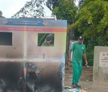 Diferentes Pontos de Entrega de lixo sofrem vandalismo na mesma noite em Maceió