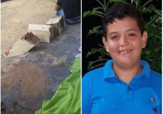 Garoto de 11 anos morre após ser atingido por uma pilastra