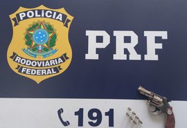 PRF em Alagoas prende homem por porte ilegal de arma em São Sebastião