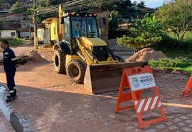 Rua Marquês de Abrantes é interditada para reparos em Bebedouro