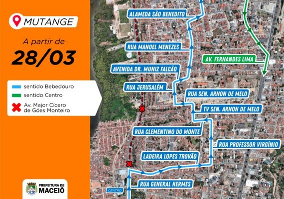 Interdição de via no Mutange altera itinerário de linhas de ônibus