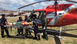 Samu Alagoas mobiliza dois helicópteros após colisão na AL-101 Sul