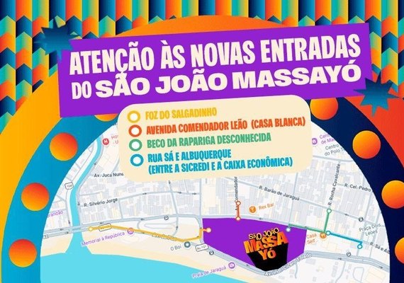 São João Massayó terá quatro pontos oficiais de acesso no Jaraguá