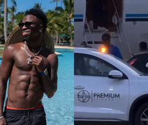 Vini Jr. embarca em jato executivo rumo a Madri após temporada na Bahia