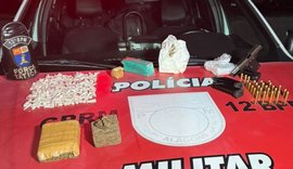 Dupla é presa com drogas, pistola e munições na Cidade Universitária