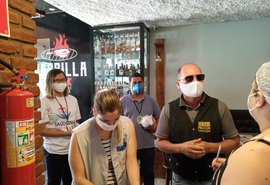 Prefeitura de Arapiraca realiza ação educativa em restaurantes, lanchonetes e bares