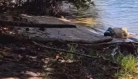 Corpo é encontrado dentro de saco e com fio no pescoço em lagoa de AL
