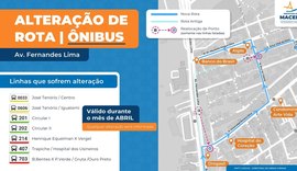 Obras mudam itinerário de ônibus no bairro Gruta de Lourdes