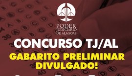 FGV divulga gabarito preliminar da prova para oficial de justiça do TJAL