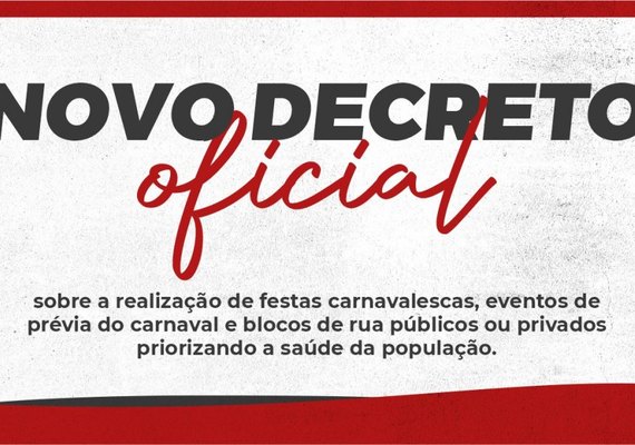 Prefeitura de Penedo suspende festas públicas e privadas durante o período do Carnaval