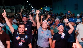 Ao lado de Fernando Pereira, Renan Filho reúne mais de 15 mil pessoas em Teotônio Vilela