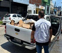 Vigilância Sanitária apreende 300 kg de alimentos e bebidas estragadas no bairro da Levada