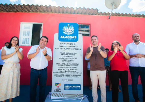 Governador entrega pavimentação de 23 ruas em Colônia Leopoldina